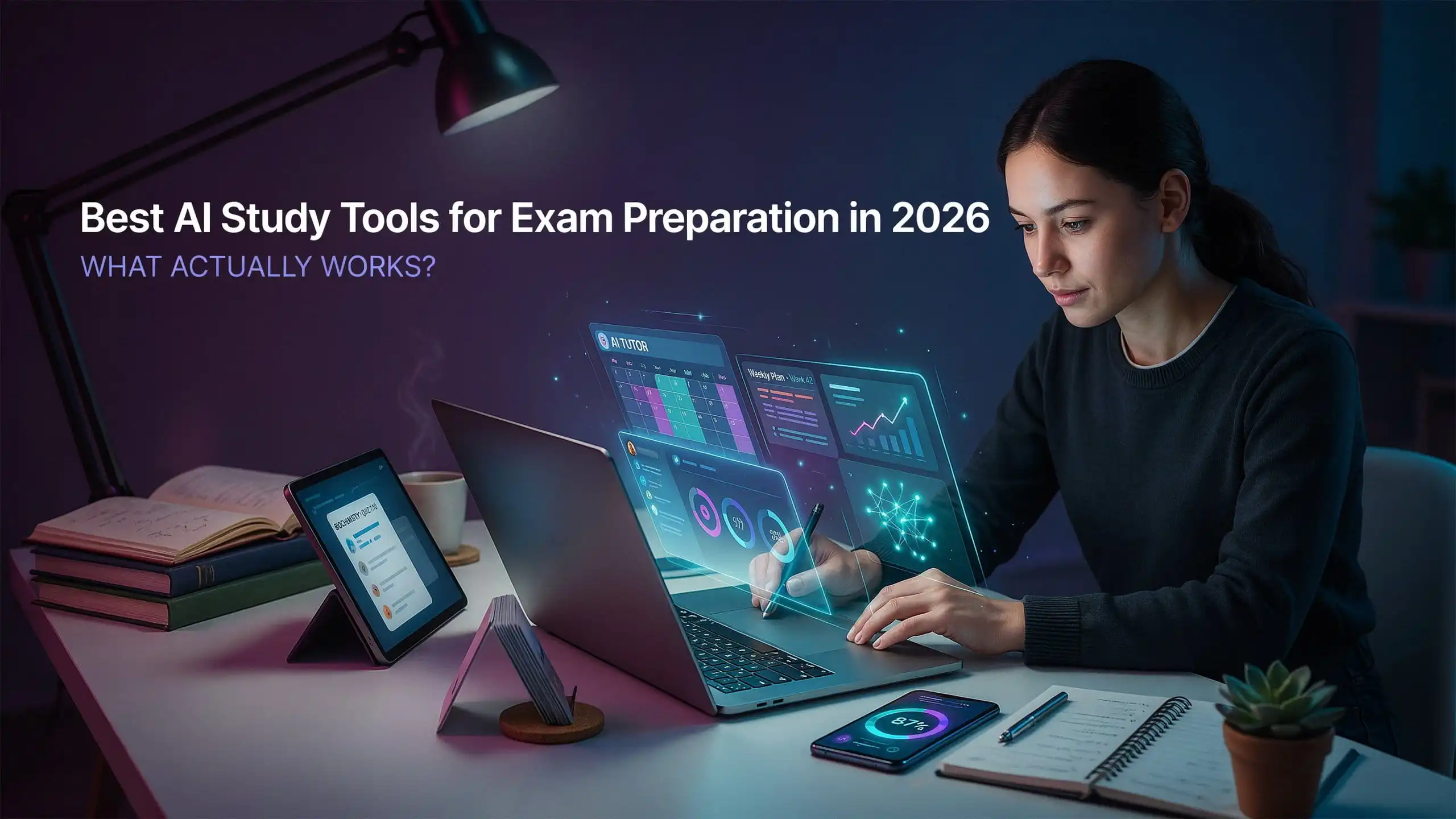Best AI study tools for exam preparation in 2026 helping students learn faster with AI tutors, flashcards, and smart study planning.