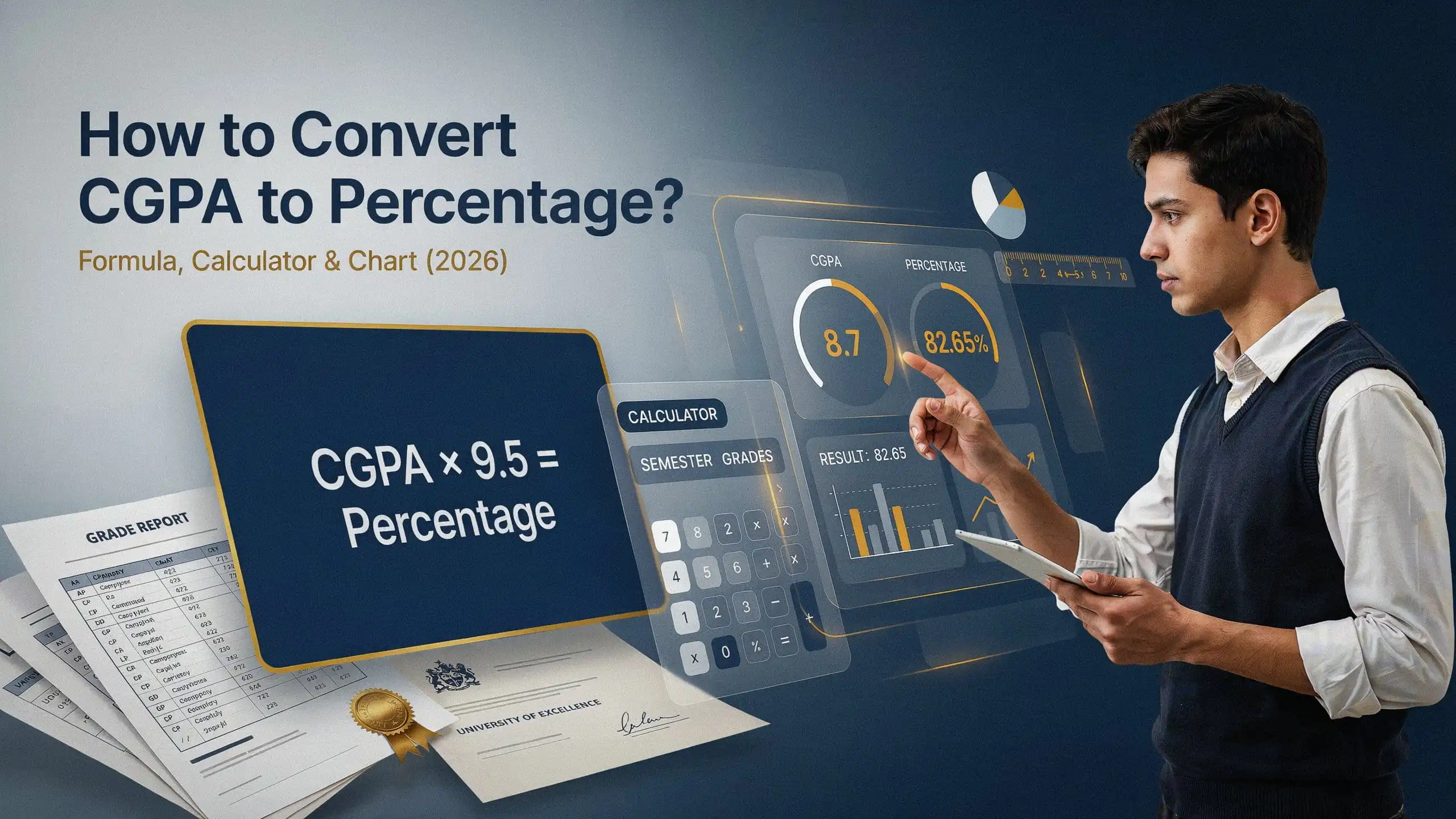 How to Convert CGPA to Percentage formula calculator and conversion chart guide for students in 2026